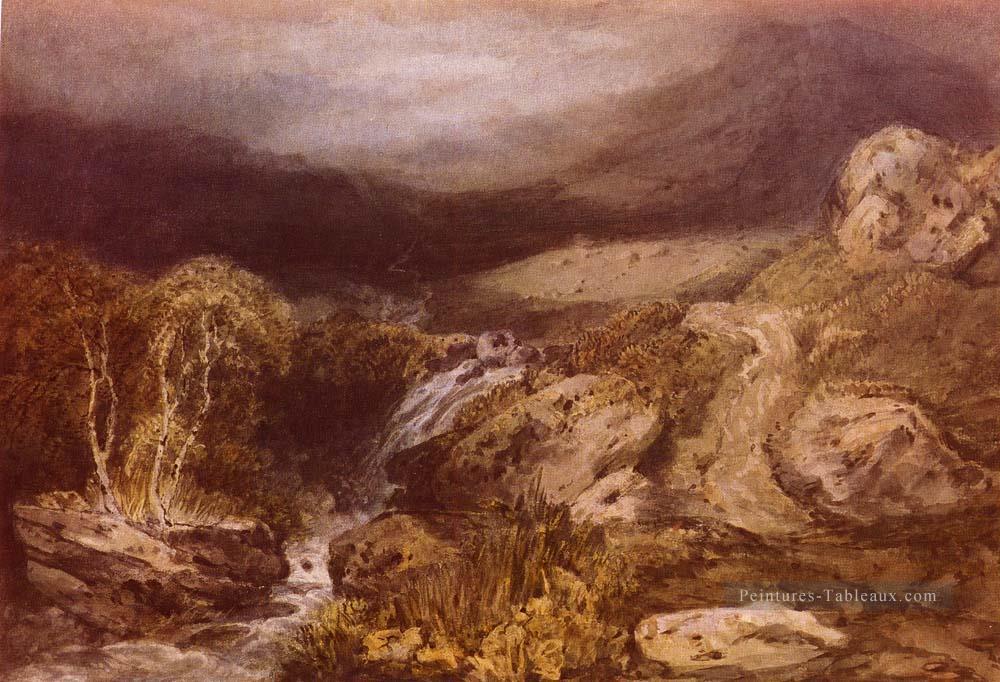 Montagnes Stream Coniston romantique Turner Peintures à l'huile